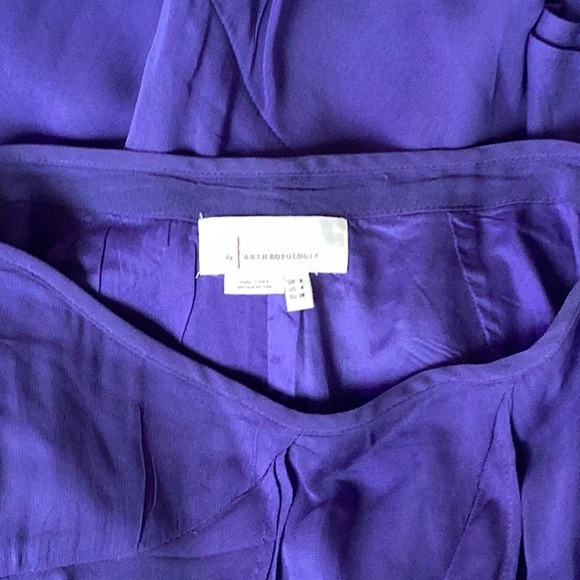 Anthropologie A-line Ruffle Slit Midi Skirt - Picture 4 of 4